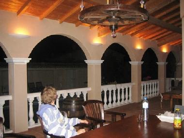 Abendstimmung auf der Terrasse