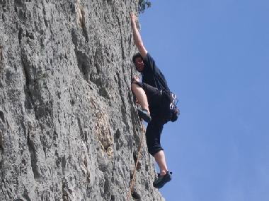 Ganz in der N�he (12 km) Kletterm�glichkeiten wie im Hochgebirge