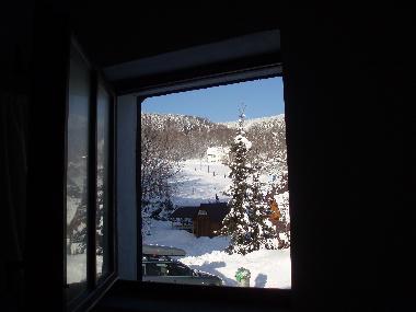 Aus dem Fenster Severka zum Studenov Abfahrt