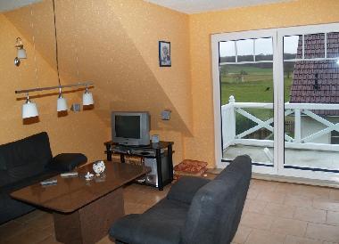 Wohnbereich oben mit Terrasse