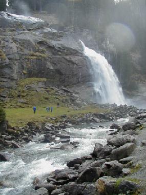 unterer Teil des Krimmler Wasserfalls
