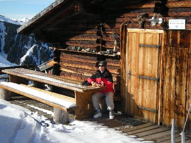 Rast mit Taschenbrotzeit