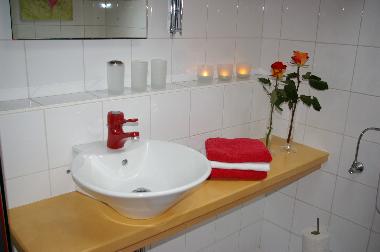 Dusche in der Wohnung Aggenstein