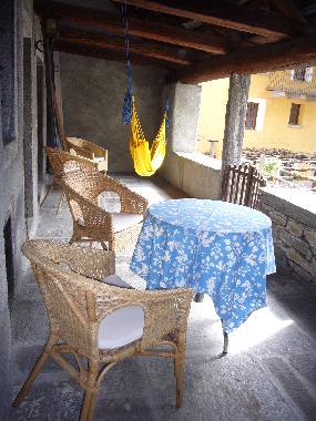 Balkon im ersten Stock 