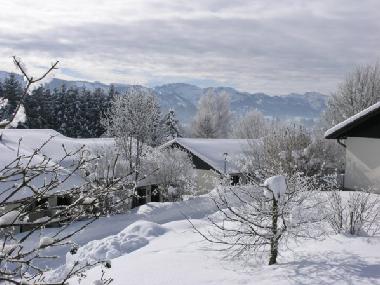 Das Feriendorf im Winterkleid.