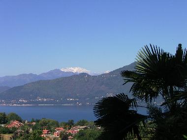 Blick vom villaggio auf Monte Rosa