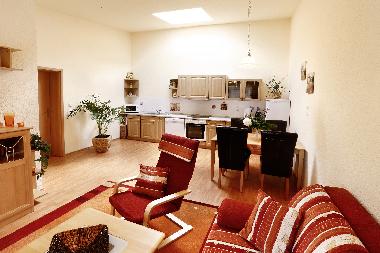 Kombinierter Wohn- Essbereich 