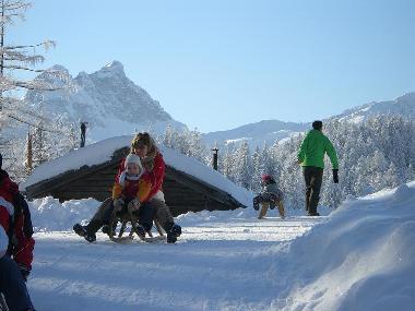 Ski- und Rodeln gut! Skipisten und Rodelbahnen in der Nhe.