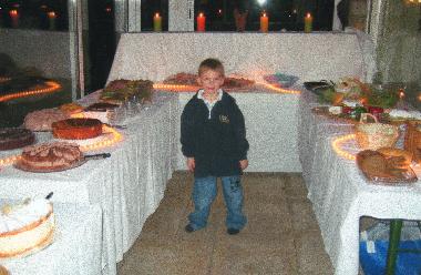 Buffet im Wintergarten