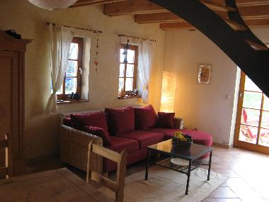 Wohnbereich mit Schlafsofa