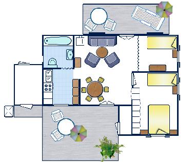 Der Grundriss dieser sch�nen Wohnung.