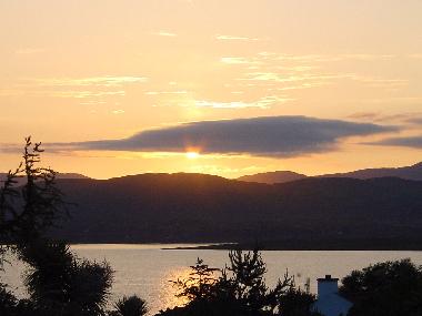 Abendstimmung von der Terrasse aus gesehen