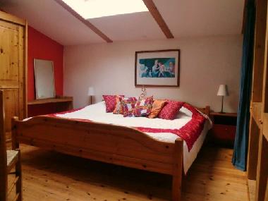 der ger�umige schlafraum