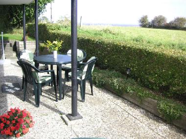 Fewo 1 - Die Terrasse mit Meerblick