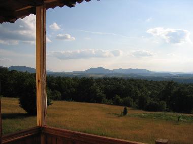 Der Blick vom Balkon: Natur soweit das Auge reicht....