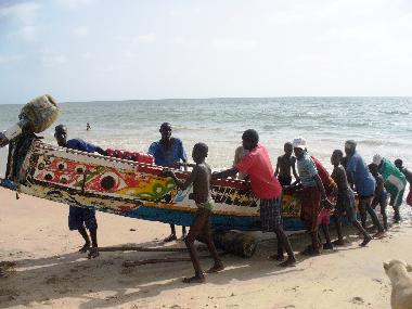 nach 15 Stunden auf See mit dem Piroque