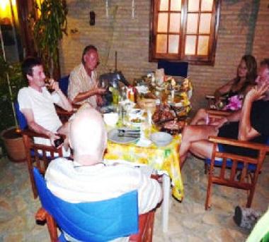 Ein gem�tlicher Grillabend (Assado)bei uns, mit G�sten