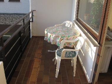 Balkon unserer Ferienwohnung