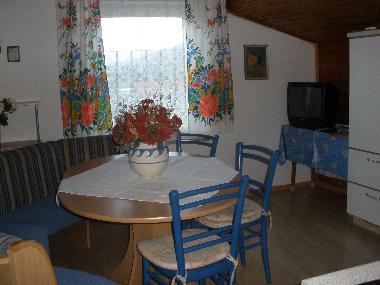 Die K�che in der gro�en Ferienwohnung