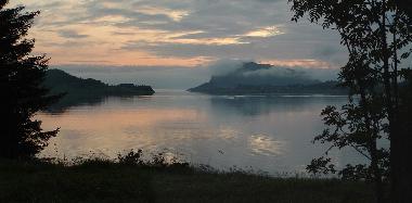 Blick vom Grundstück auf den Moldefjord