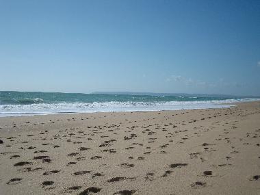 Strand von Atlanterra im Herbst