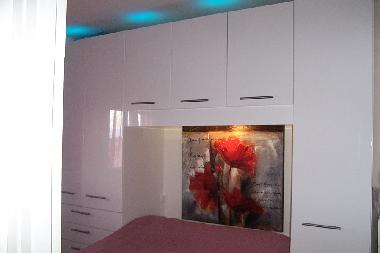 Blick ins Schlafzimmer