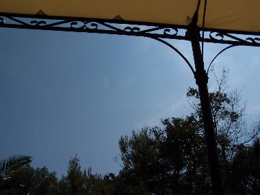 Blick in den Nachthimmel von der Terrasse