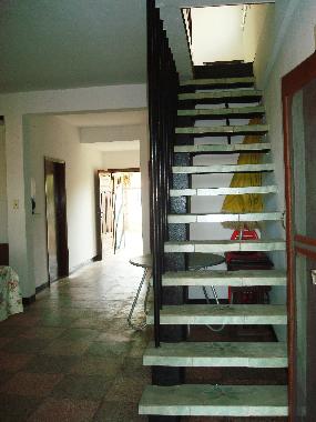 Treppe ins Obergescho�