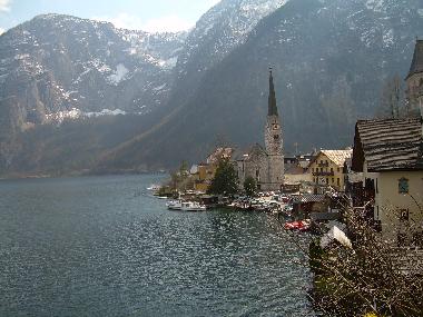 Blick auf Hallstatt (Weltkulturerbe) 2 km von Obertraun