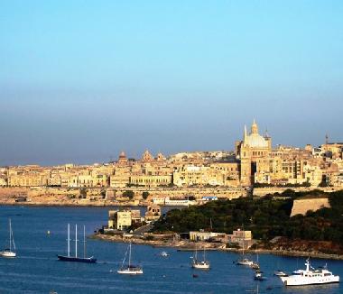 Blick nach Valletta aus dem grosen Schlafzimmer