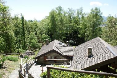 Blick von oben auf unser Haus CAMELIA