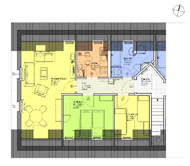 Grundriss der Ferienwohnung