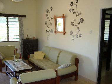 Blick in  Wohnzimmer Wohnung 3
