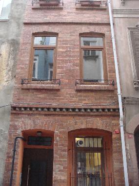 Vorderseite des Hauses