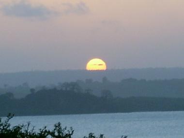 sunset view from veranda