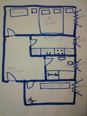 Ferienwohnung in Tunis (Tunis) oder Ferienwohnung oder Ferienhaus