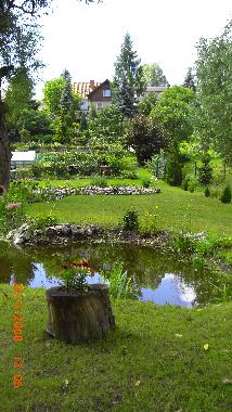 Gartenansicht vom Fluss