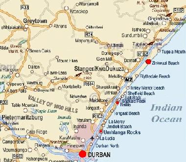 Ferienhaus in Zinkwazi Beach (KwaZulu-Natal) oder Ferienwohnung oder Ferienhaus