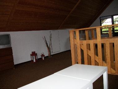 Dass grosse Wohnzimmer unterm Dach