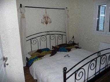 Schlafzimmer Ferienwohnung Lemoni