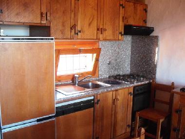 K�chenzeile Sp�le und Gasherd