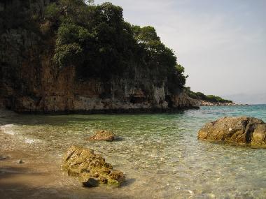 Umgebung - mit einem Tretbot zu einer einsamen Insel fahren