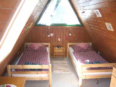 Schlafzimmer im Giebel