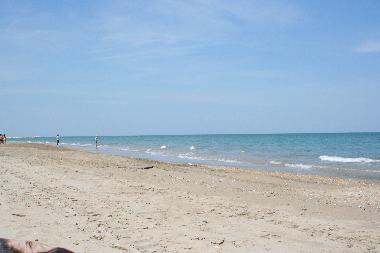 entlang dem kilometerlangen Sandstrand nach Norden Richtung San Benedetto