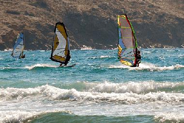 Windsurfing in Prassonissi