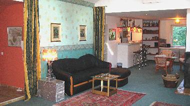 Galeriewohnung (im Hintergrund die Bar)