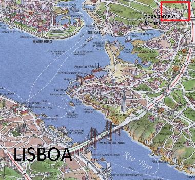 Ferienwohnung in Casal Do Marco - Seixal (Pen�nsula de Set�bal) oder Ferienwohnung oder Ferienhaus