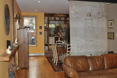 Blick vom Eingang zum Esszimmer  & K�che