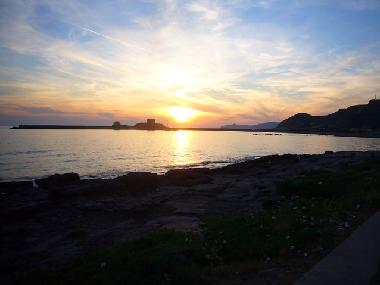 Sardinien, Westkste, Blick auf Bosa Marina