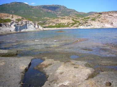 Strand nahe Bosa, Sardinien Westkste